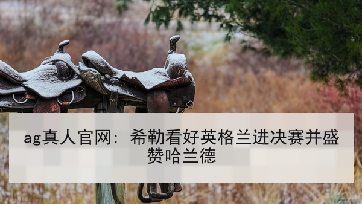 ag真人官网: 希勒看好英格兰进决赛并盛赞哈兰德